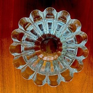 Rogaska authentic Slovenian hand cut leaded crystal rounded votive holder